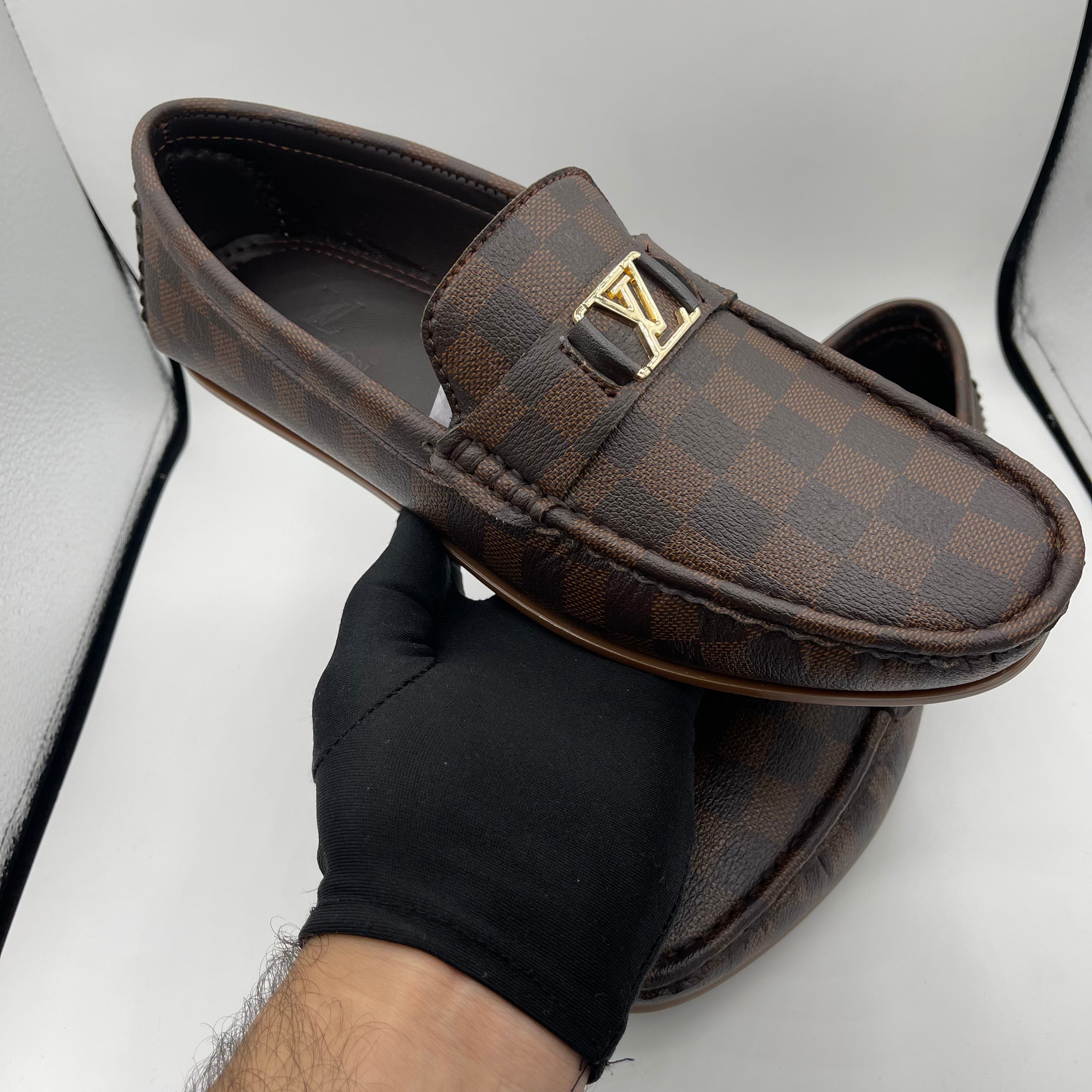 Slide leather loafers 10