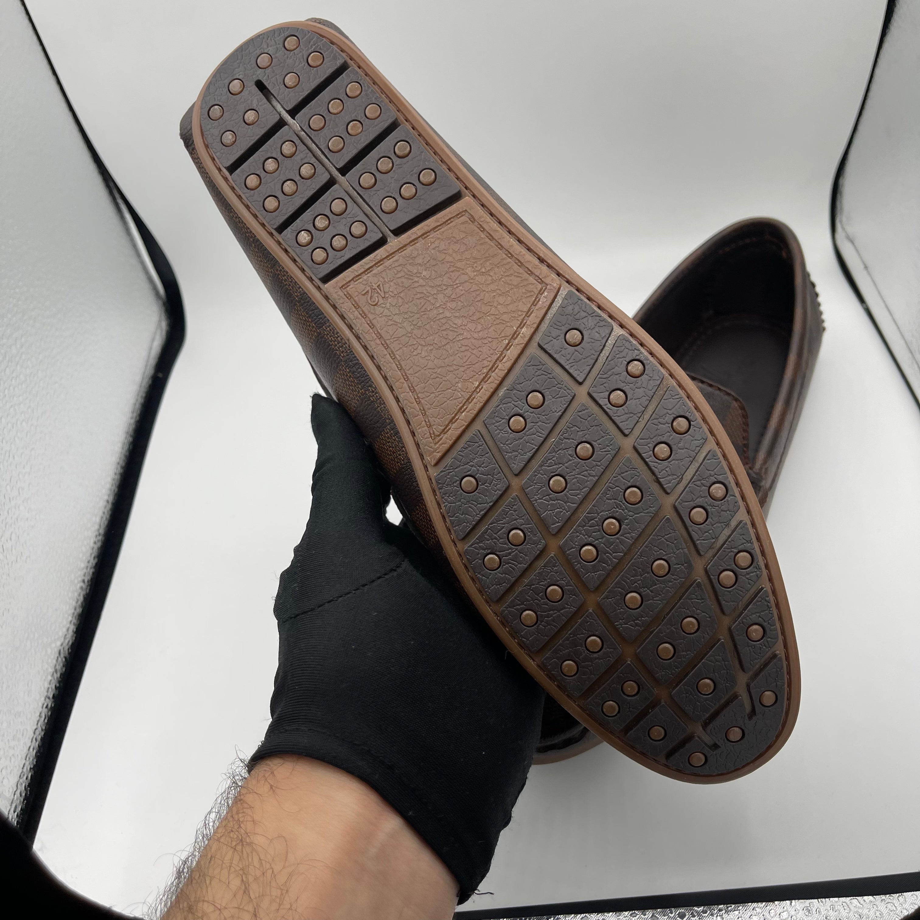 Slide leather loafers 10
