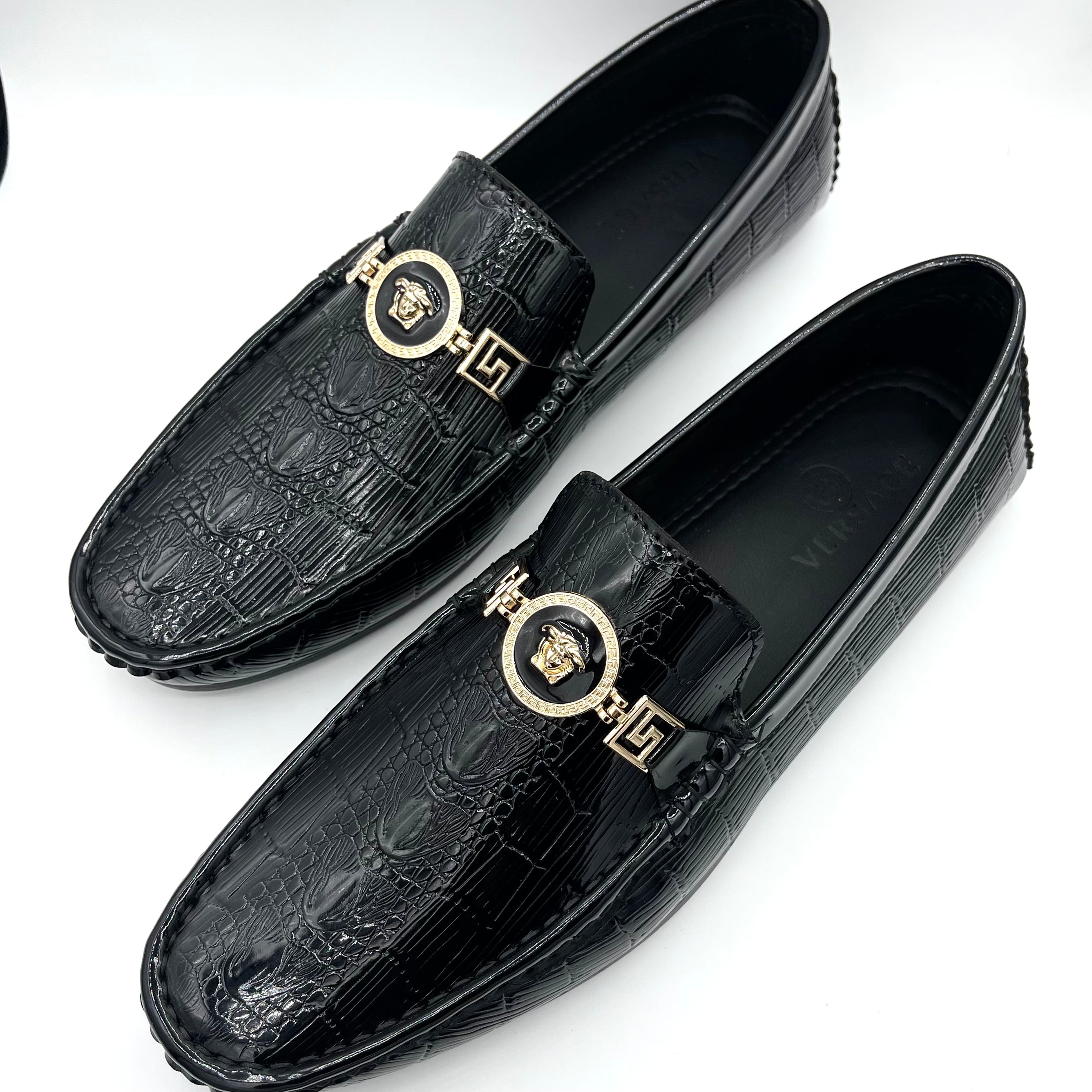 Slide leather loafers 12