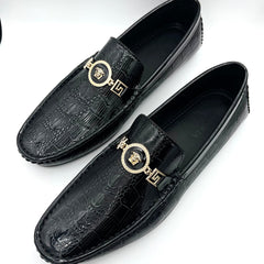 Slide leather loafers 12