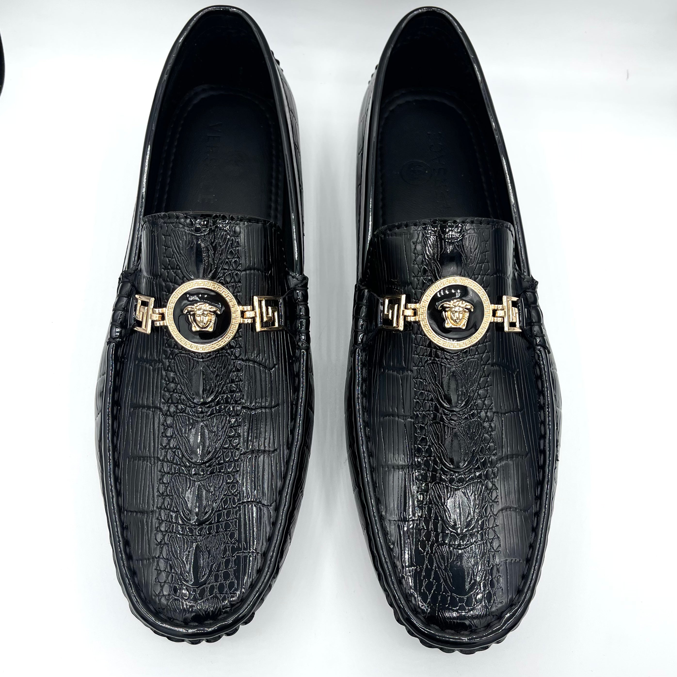 Slide leather loafers 12